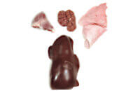 Beef Heart (cap off), Kidney, Lung and Liver